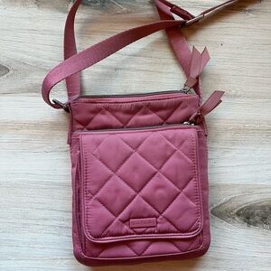 Vera Bradley Quilted Rose Crossbody Bag